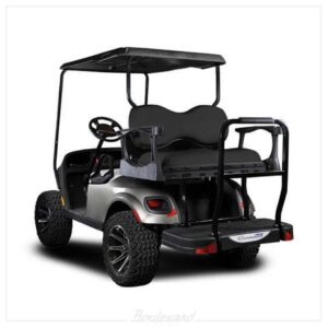 EZGO TXT MadJax® Genesis 300 Rear Seat with Deluxe Black Seat Cushions (Years 1994.5-Up) EZGO TXT MadJax® Genesis 300 Rear Seat with Deluxe Black Seat Cushions (Years 1994.5-Up)