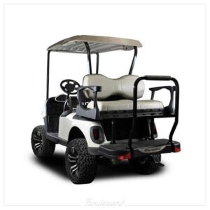 EZGO RXV MadJax® Genesis 250 Rear Seat with Standard Sandstone Seat Cushions (Years 2008-2015) EZGO RXV MadJax® Genesis 250 Rear Seat with Standard Sandstone Seat Cushions (Years 2008-2015)