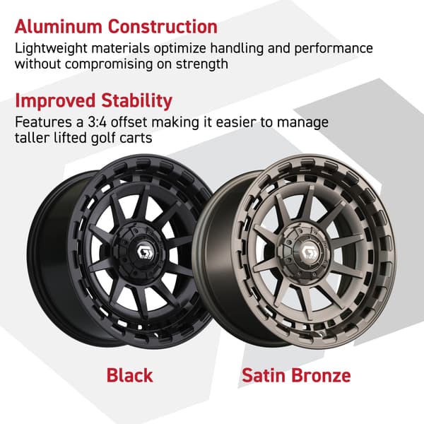 14″ GTW® Barricade Gloss Black Wheel - Image 4