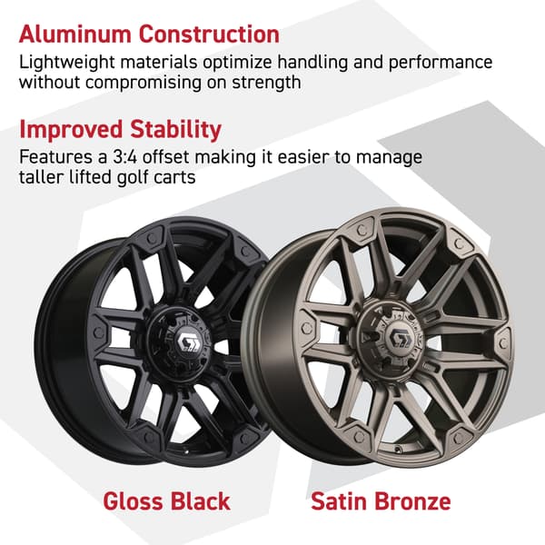 14″ GTW® Graffiti Satin Bronze Wheel - Image 4