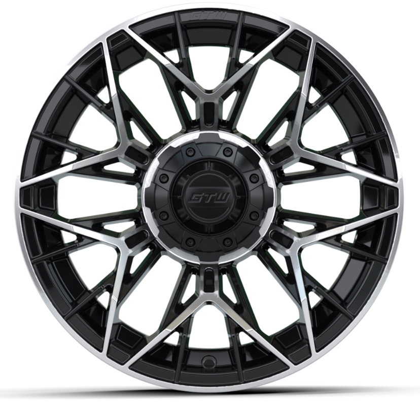 14″ GTW® Stellar Black with Machined Accents Wheel - Image 2