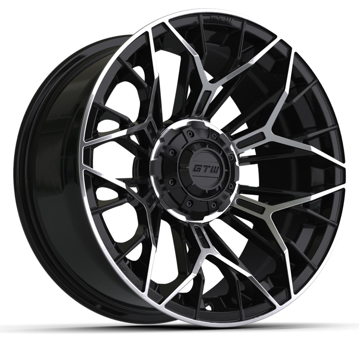 15″ GTW® Stellar Black with Machined Accents Wheel