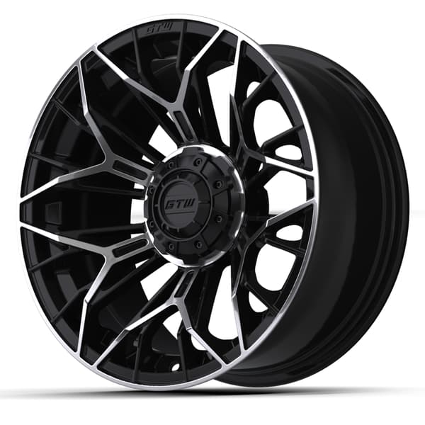 15″ GTW® Stellar Black with Machined Accents Wheel - Image 3