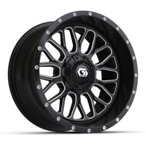 NP-19-343-001 14” GTW Helix Black & Machined Wheel