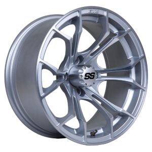 NP-19-353-001 14" GTW Spyder Matte Silver with Machined Accents Wheel