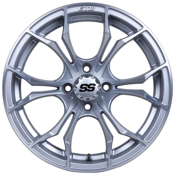 14" GTW Spyder Matte Silver with Machined Accents Wheel - Image 2