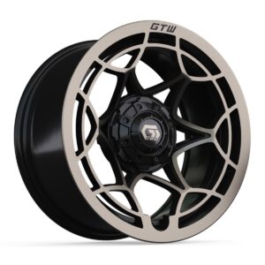 NP-19-394-001 14″ GTW® Nexus Gloss Black with Satin Bronze Face Wheel