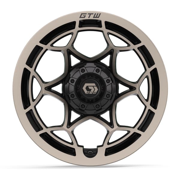 14″ GTW® Nexus Gloss Black with Satin Bronze Face Wheel - Image 2
