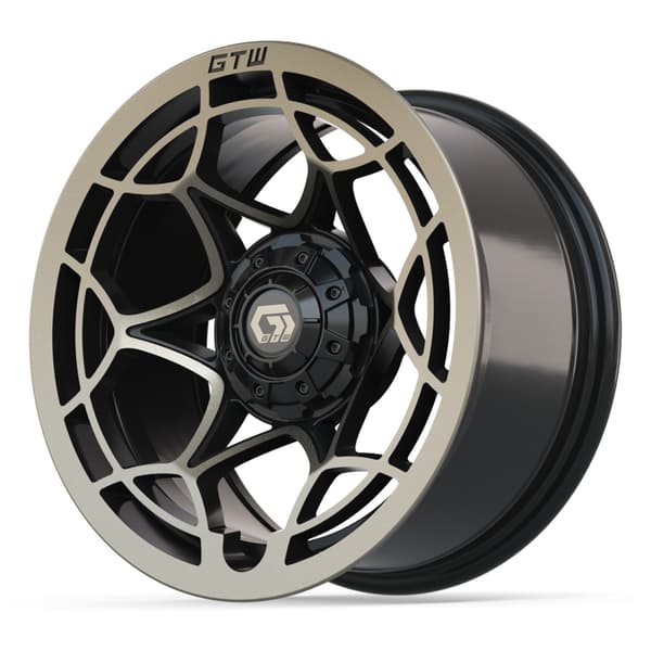 14″ GTW® Nexus Gloss Black with Satin Bronze Face Wheel - Image 3