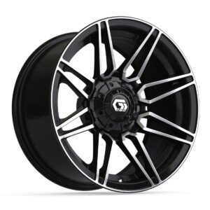 NP-19-409-001 14″ GTW® Stealth Gloss Black with Machined Accents Wheel