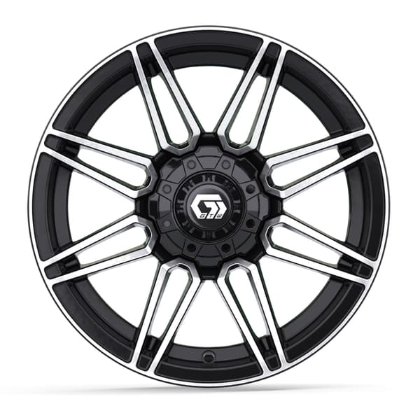 14″ GTW® Stealth Gloss Black with Machined Accents Wheel - Image 2