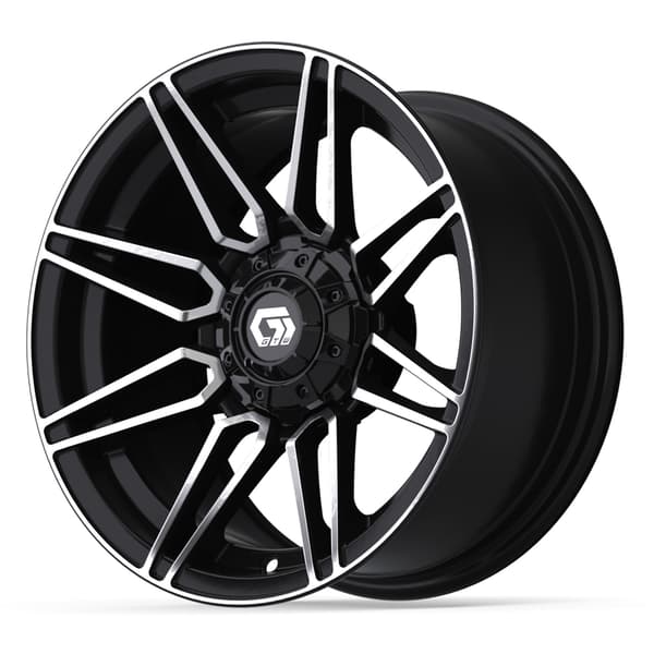 14″ GTW® Stealth Gloss Black with Machined Accents Wheel - Image 3