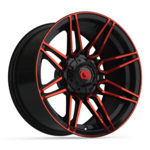 NP-19-413-001 14″ GTW® Stealth Gloss Black with Red Face Wheel