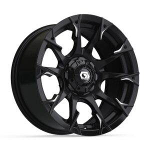 NP-19-417-001 14″ GTW® Diablo Gloss Black with Machined Accents Wheel