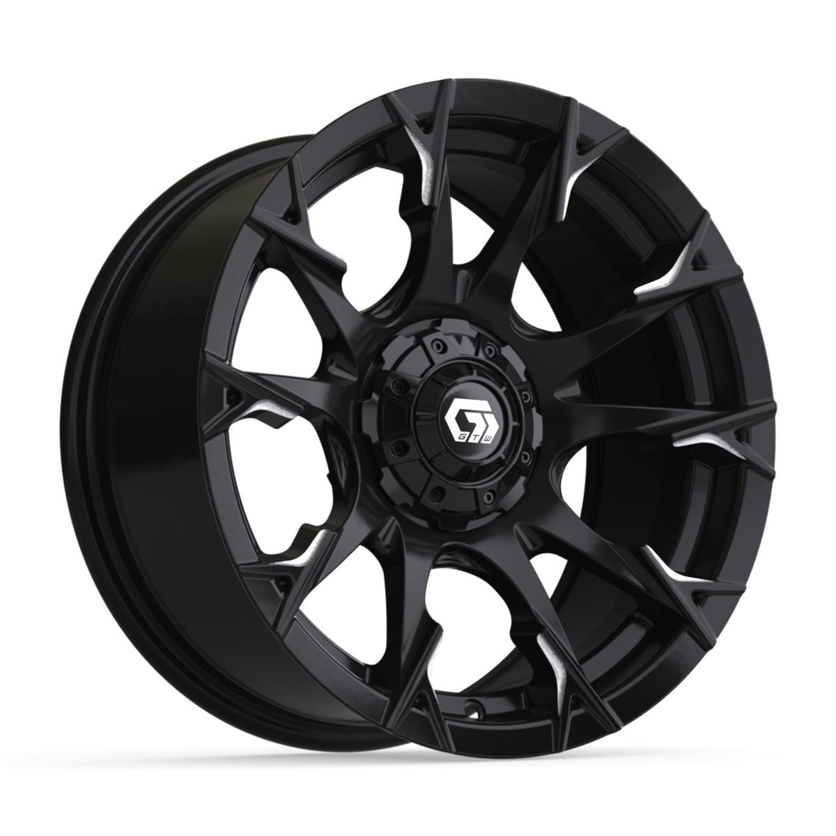 14″ GTW® Diablo Gloss Black with Machined Accents Wheel