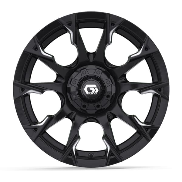 14″ GTW® Diablo Gloss Black with Machined Accents Wheel - Image 2