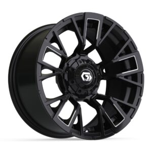 NP-19-421-001 14″ GTW® Vandal Matte Black with Machined Accents Wheel