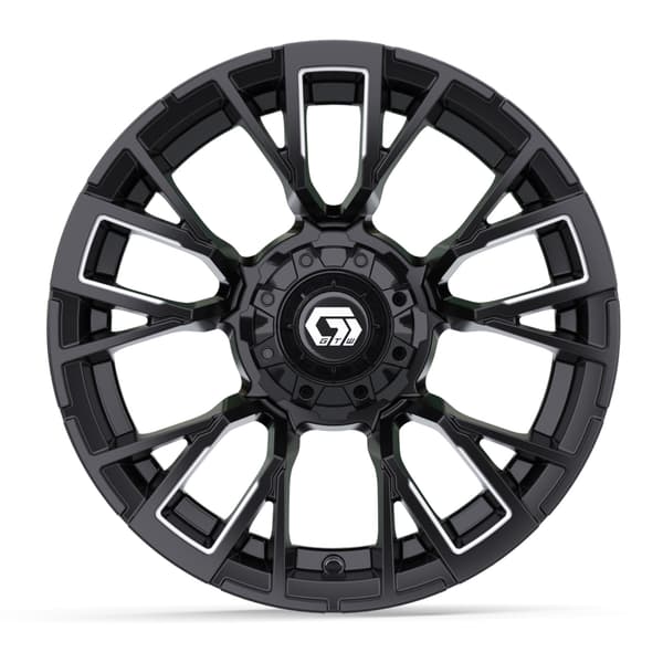 14″ GTW® Vandal Matte Black with Machined Accents Wheel - Image 2