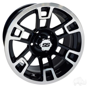 RHOX RX391 Machined Gloss Black 14x7