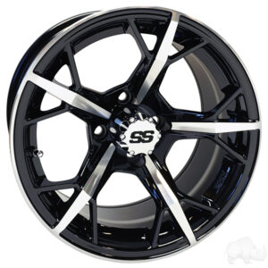 TIR-RX400-001 RHOX RX400 Machined Gloss Black 14x7
