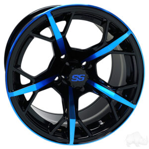 TIR-RX400-BBL-001 RHOX RX400 Gloss Black with Blue 14x7