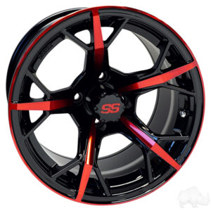 TIR-RX400-BR-001 RHOX RX400 Gloss Black with Red 14x7