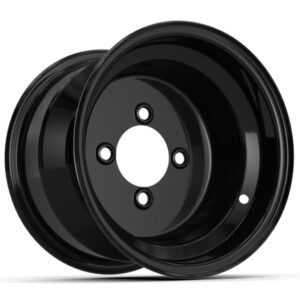 10inch Black Steel Wheel 3-4 Offset 001 10″ Black Steel Wheel (3:4 Offset)