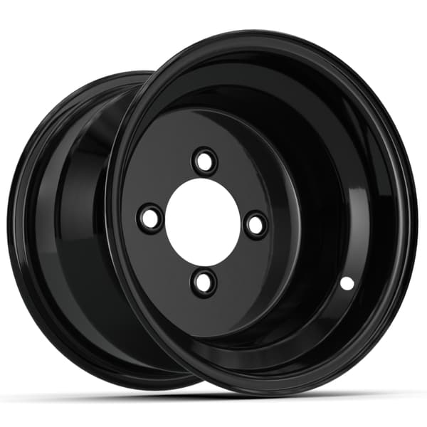 10″ Black Steel Wheel (3:4 Offset)