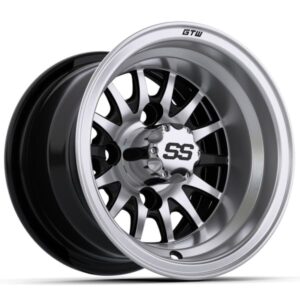 10inch GTW Medusa Black with Machined Accents Wheel 001 10″ GTW® Medusa Black with Machined Accents Wheel