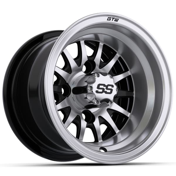 10″ GTW® Medusa Black with Machined Accents Wheel