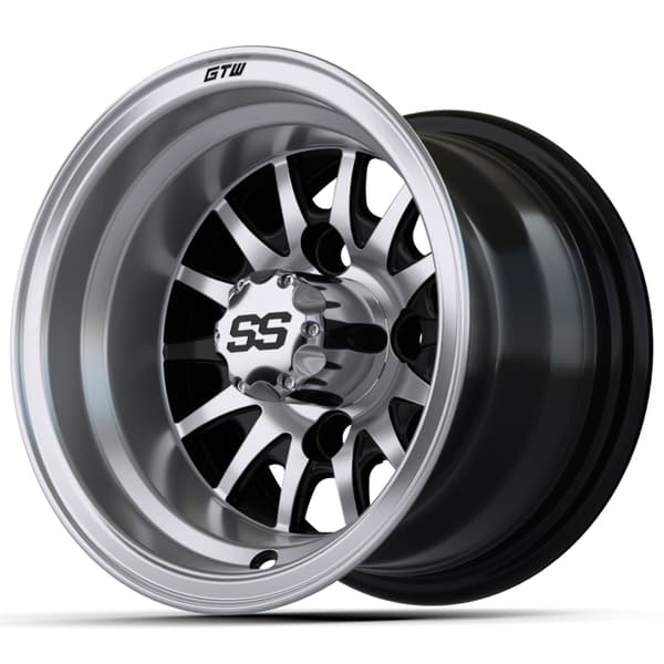 10″ GTW® Medusa Black with Machined Accents Wheel