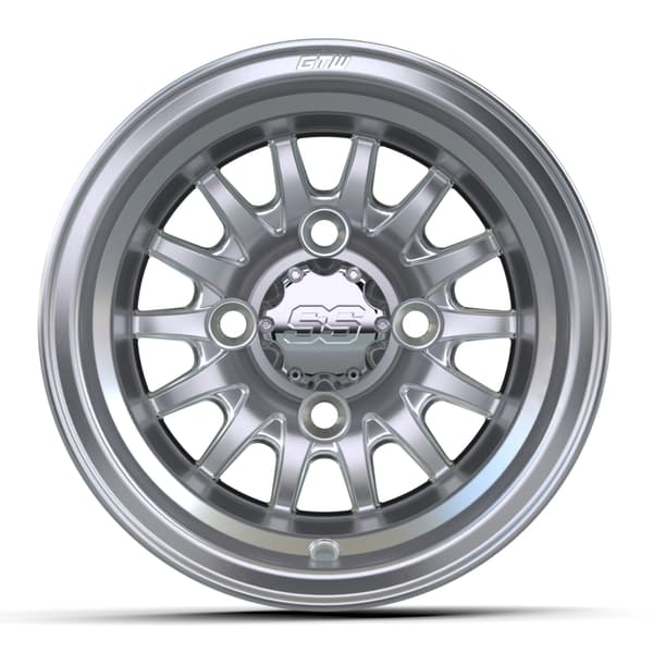 10″ GTW® Medusa Silver with Machined Accents Wheel
