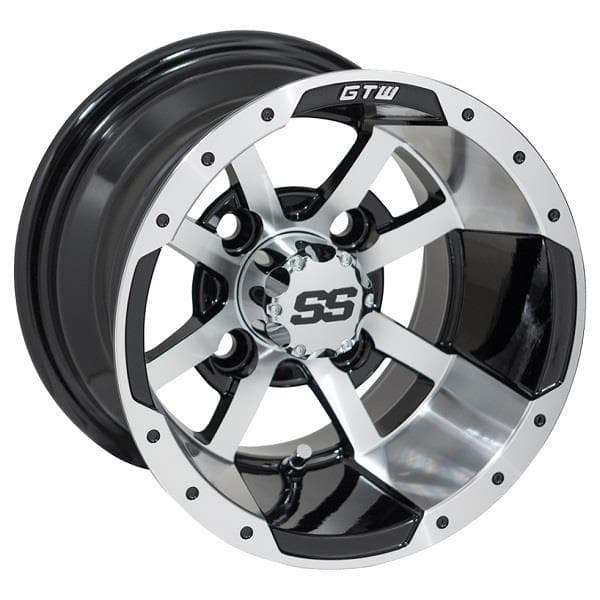 10″ GTW® Storm Trooper Black with Machined Accents Wheel