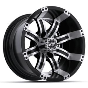 10inch GTW Tempest Black with Machined Accents Wheel 001 10″ GTW® Tempest Black with Machined Accents Wheel