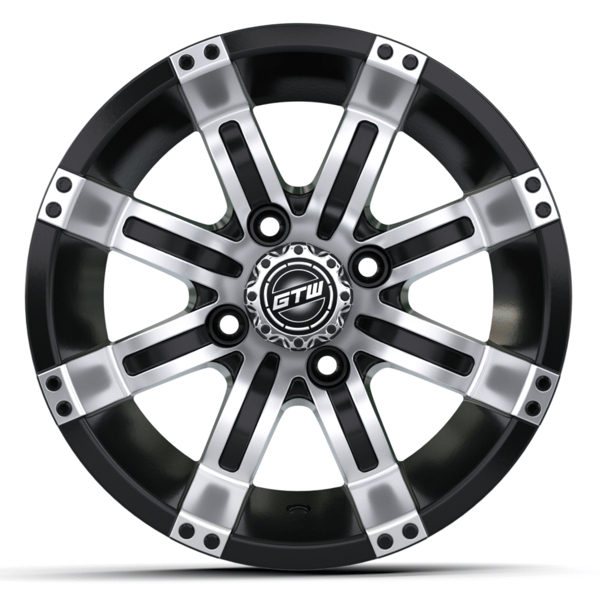 10″ GTW® Tempest Black with Machined Accents Wheel