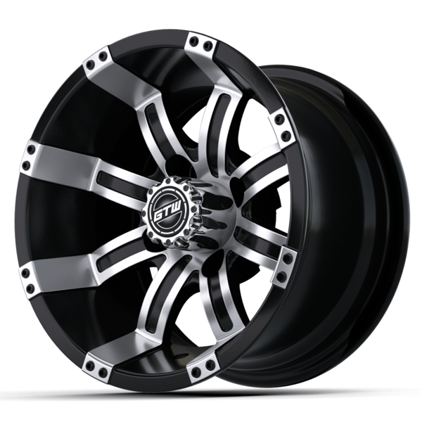 10″ GTW® Tempest Black with Machined Accents Wheel