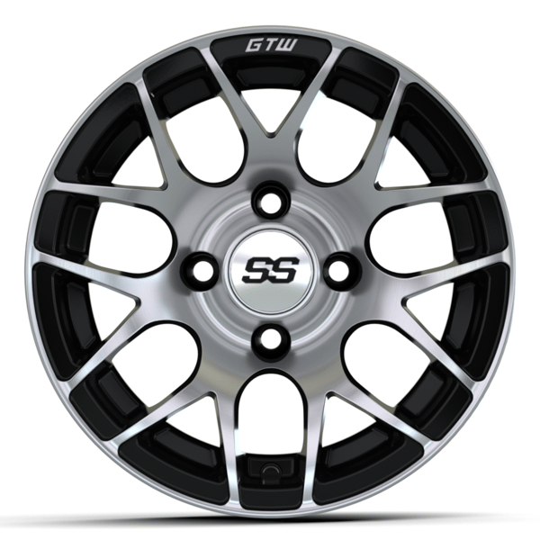 12″ GTW® Pursuit Black with Machined Accents Wheel