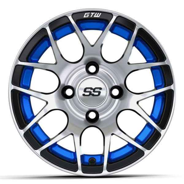 12″ GTW® Pursuit Blue with Machined Accents Wheel