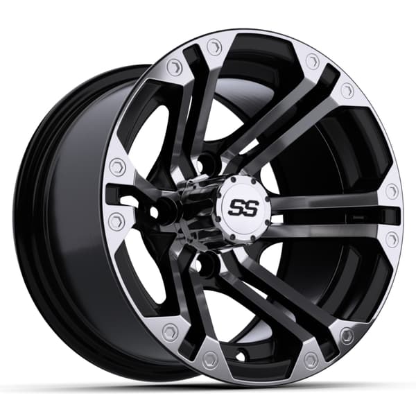12″ GTW® Specter Black with Machined Accents Wheel