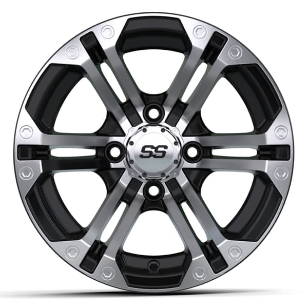 12″ GTW® Specter Black with Machined Accents Wheel