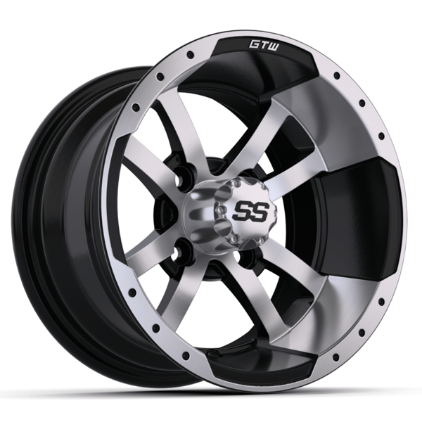 12″ GTW® Storm Trooper Black with Machined Accents Wheel