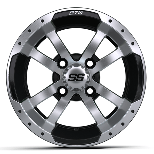 12″ GTW® Storm Trooper Black with Machined Accents Wheel