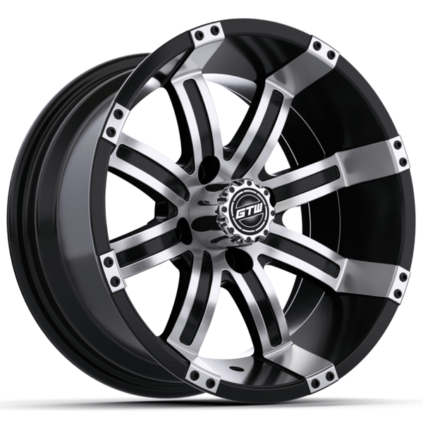 12″ GTW® Tempest Black with Machined Accents Wheel