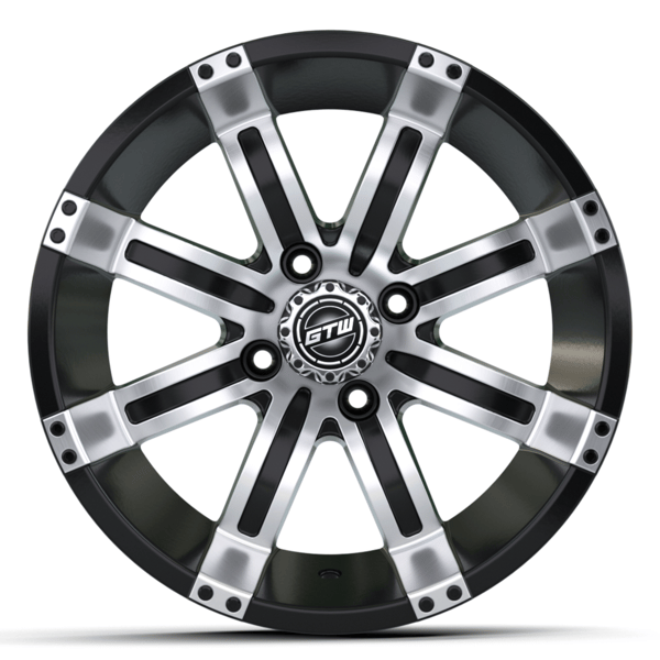12″ GTW® Tempest Black with Machined Accents Wheel