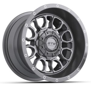 12inch GTW Volt Gunmetal with Machined Accents Wheel 001 12” GTW Volt Gunmetal with Machined Accents Wheel