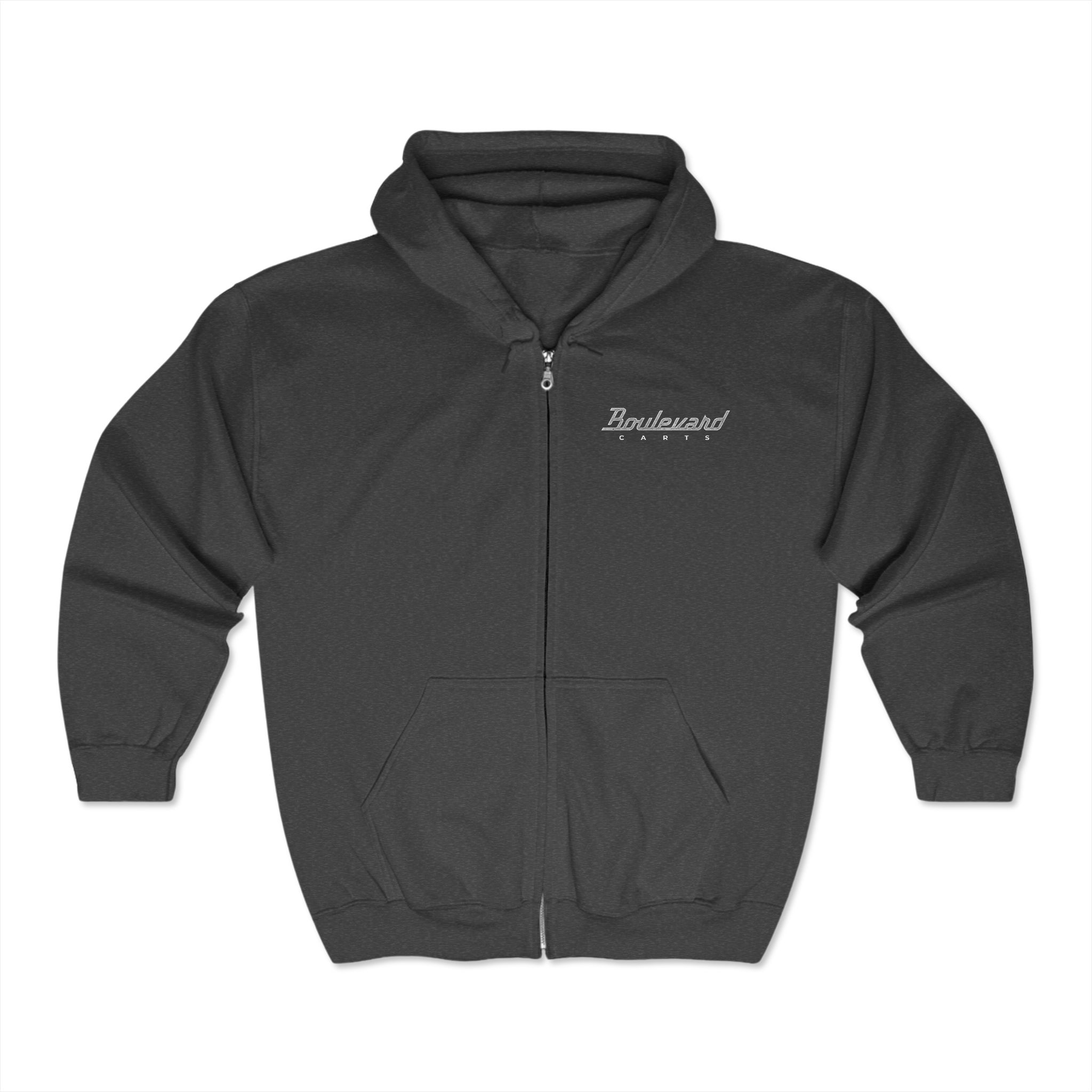 Boulevard - Unisex Full Zip Hoodie - Image 2