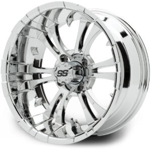 Chrome01 MODZ® Vampire Chrome 15" Golf Cart Wheel