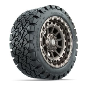 GTW Barricade Satin Bronze 14 in Wheels with 22×10-14 Timberwolf All-Terrain Tires – Full Set 001 GTW® Barricade Satin Bronze 14 in Wheels with 22x10-14 Timberwolf All-Terrain Tires – Full Set