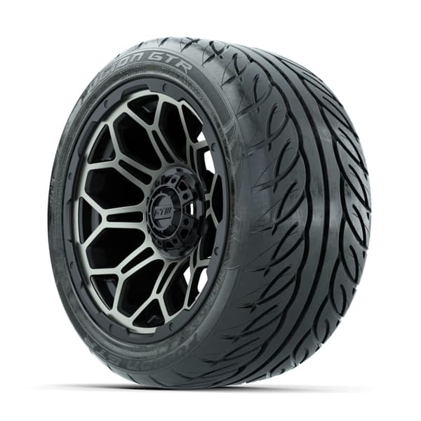 GTW Bravo Matte Bronze 14 in Wheels with 225/40-R14 Fusion GTR Street Tires – Full Set - Image 3