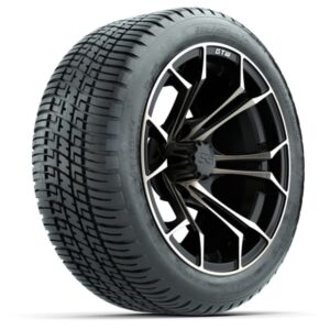 GTW Spyder Bronze/Matte Black 14 in Wheels with 205/30-14 Fusion Street Tires – Full Set